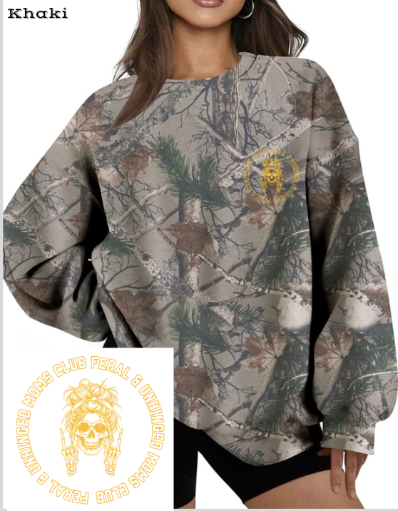 Feral & Unhinged Moms Club Crewneck