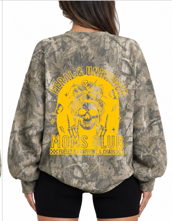 Feral & Unhinged Moms Club Crewneck
