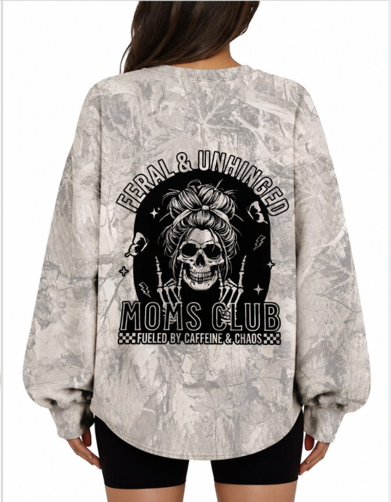 Feral & Unhinged Moms Club Crewneck
