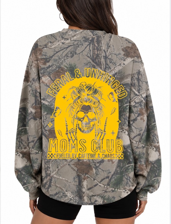Feral & Unhinged Moms Club Crewneck