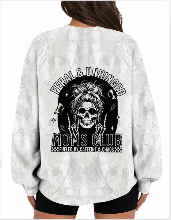 Feral & Unhinged Moms Club Crewneck