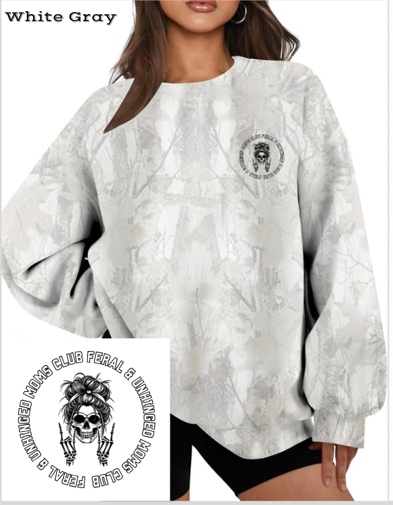 Feral & Unhinged Moms Club Crewneck
