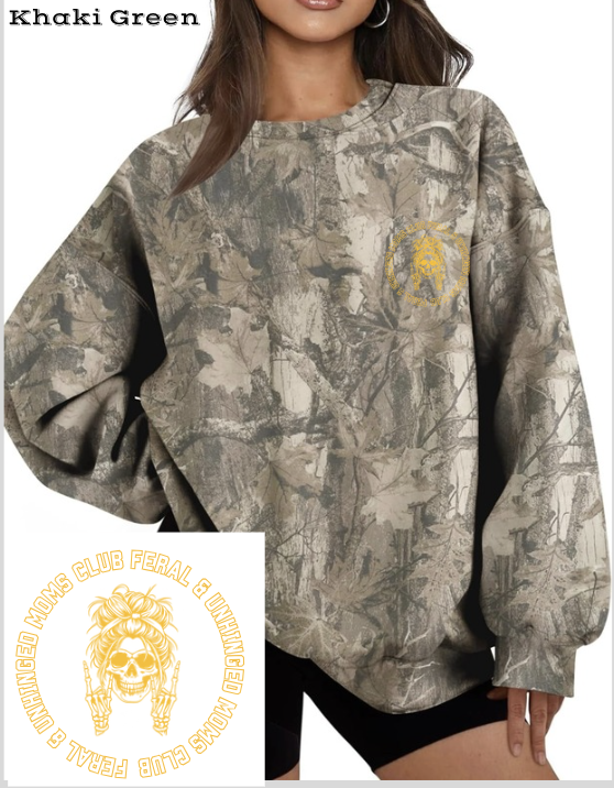 Feral & Unhinged Moms Club Crewneck