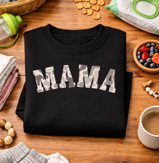 Camo Mama Crewneck