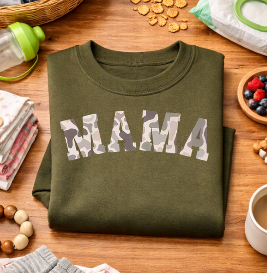 Camo Mama Crewneck
